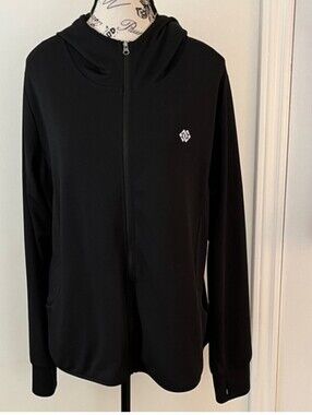 Black Zip-Up Hoodie Jacket
